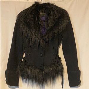 Rare Lip Service Blacklist Winter Coat size small